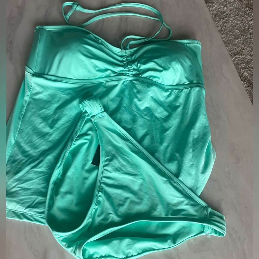 WOSSIMO Mint Green women swim set size XL